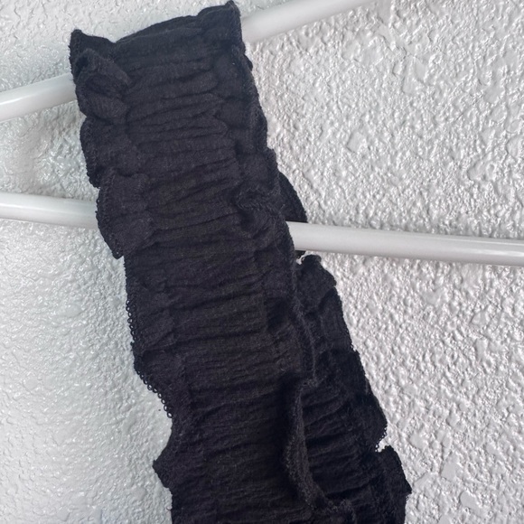 Altar'd State Black Ruffled Tank Top - Picture 3 of 6